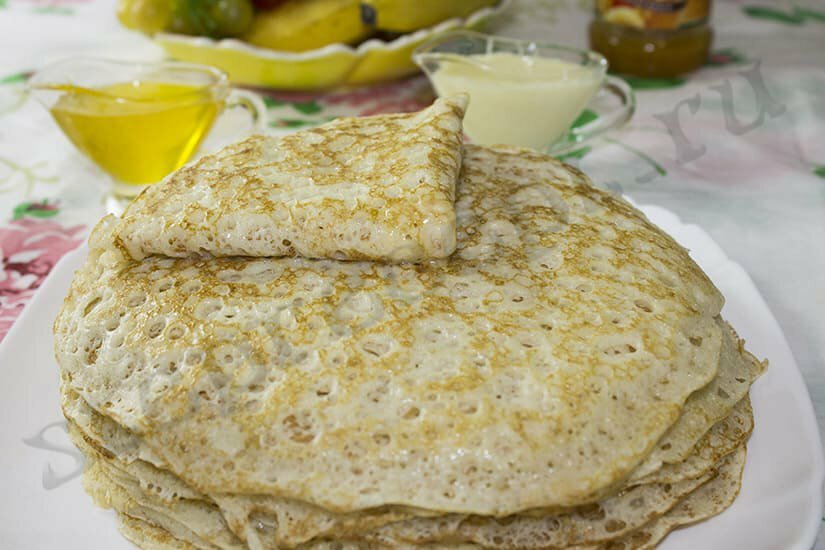 дрожжевые блины на молоке рецепт с фото Дрожжевые блины на молоке - пышные