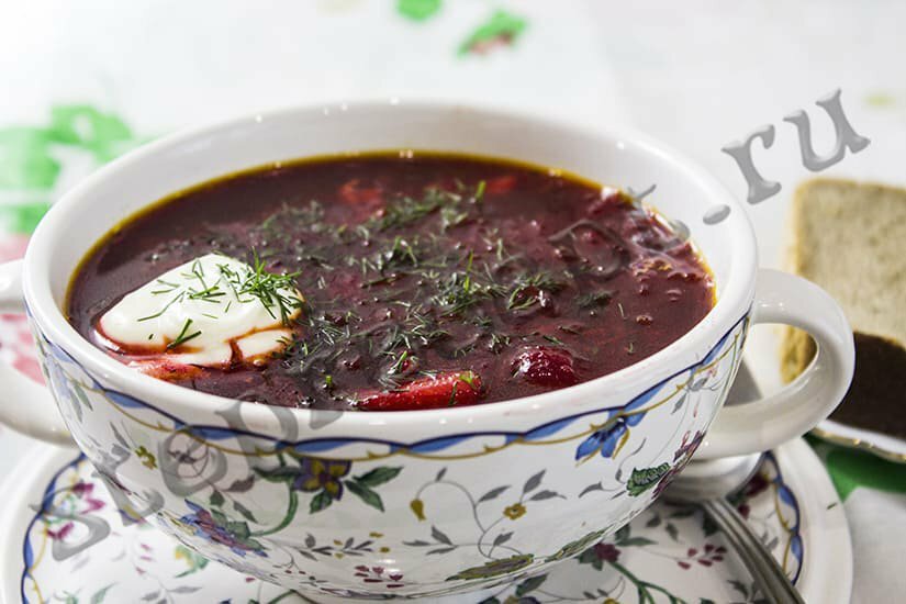 свекольник суп рецепт приготовления фото Горячий свекольник с мясом