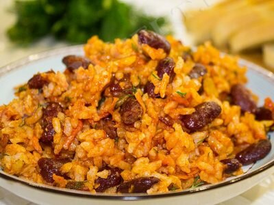 что приготовить на ужин из риса и фасоли