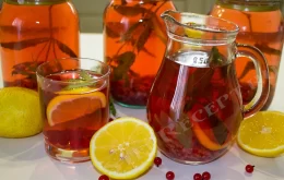 смородиновый компот с мятой