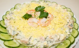 салат с кальмарами рецепт