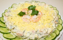 салат с кальмарами рецепт