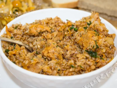 гречка по купечески с мясом